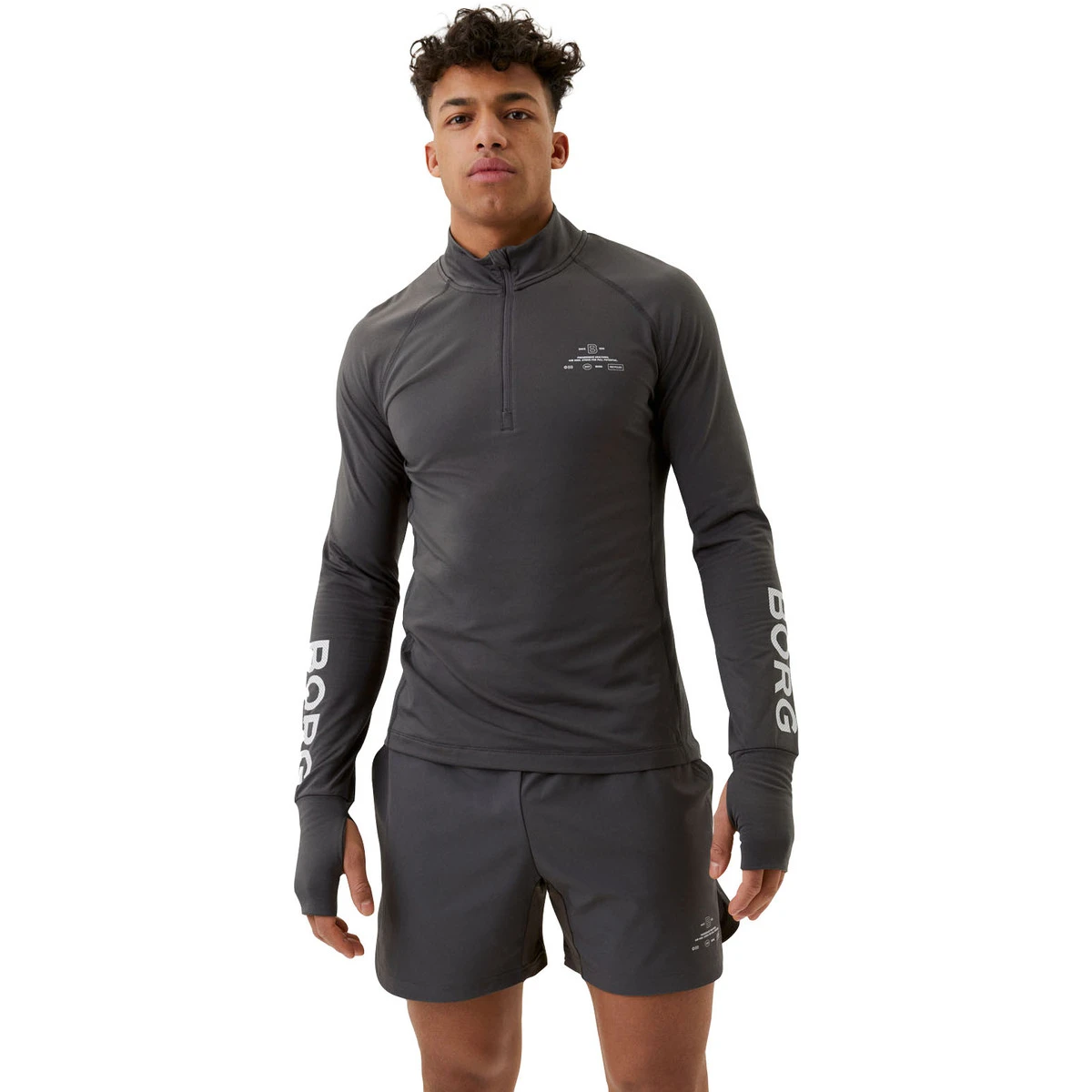 BJØRN BORG Björn Borg Grapic Midlayer LS Herren